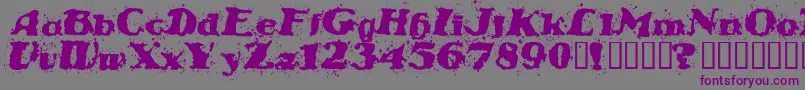 Stabn Font – Purple Fonts on Gray Background