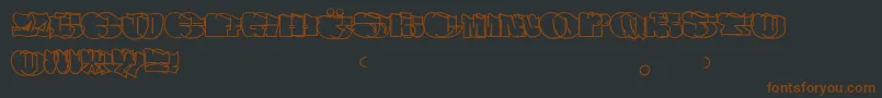 Spew Font – Brown Fonts on Black Background