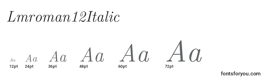 Lmroman12Italic Font Sizes