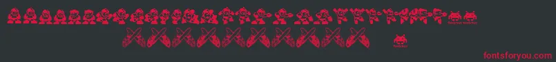 Megaman.Fontvir.Us Font – Red Fonts on Black Background