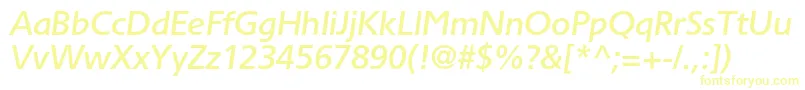 TornadomediumcItalic Font – Yellow Fonts