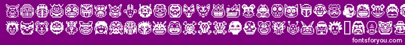 フォントPixelFreaksV1 – 紫の背景に白い文字