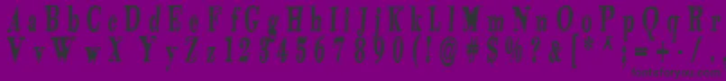 Tidekopr Font – Black Fonts on Purple Background