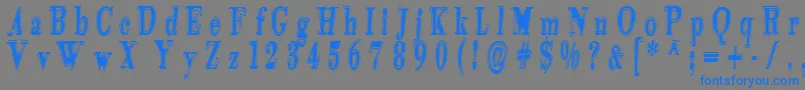 Tidekopr Font – Blue Fonts on Gray Background