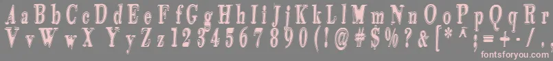 Tidekopr Font – Pink Fonts on Gray Background