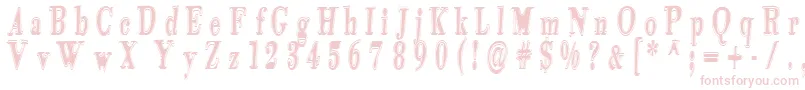 Tidekopr Font – Pink Fonts on White Background