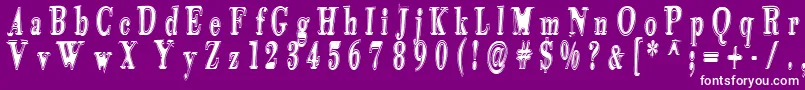 Tidekopr Font – White Fonts on Purple Background