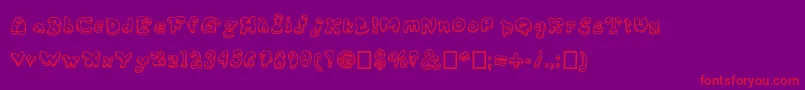 Big Font – Red Fonts on Purple Background