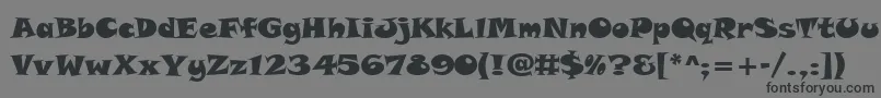 TolstyakHeavy Font – Black Fonts on Gray Background