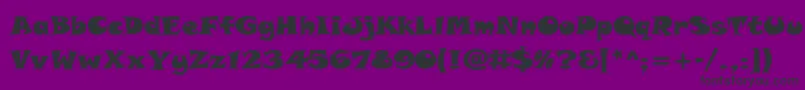 TolstyakHeavy Font – Black Fonts on Purple Background