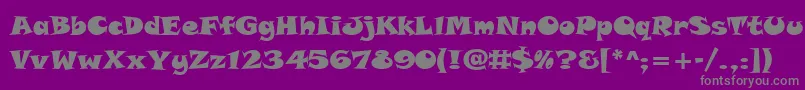TolstyakHeavy Font – Gray Fonts on Purple Background