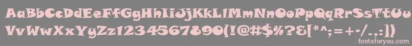 TolstyakHeavy Font – Pink Fonts on Gray Background