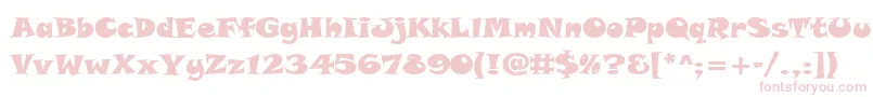 TolstyakHeavy Font – Pink Fonts on White Background