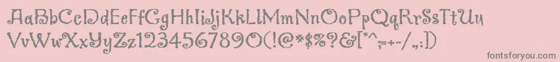 Greymantlemvbstd Font – Gray Fonts on Pink Background