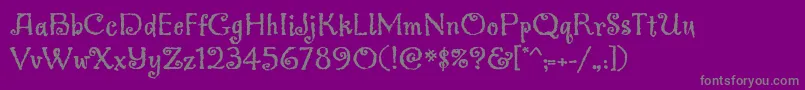 Greymantlemvbstd Font – Gray Fonts on Purple Background