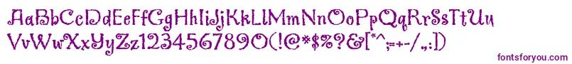 Greymantlemvbstd Font – Purple Fonts on White Background