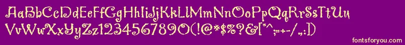 More about Greymantlemvbstd Font Greymantlemvbstd Font – Yellow Fonts on Purple Background