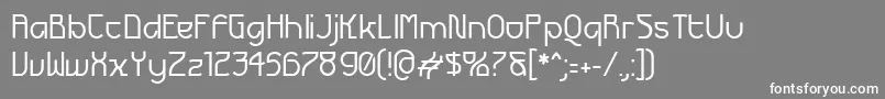 フォントFuturex ffy – 灰色の背景に白い文字