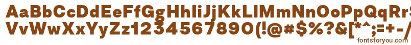 Шрифт AsketExtrabold – коричневые шрифты на белом фоне