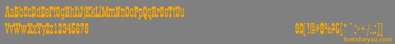 OldTowncndNormal-Schriftart – Orangefarbene Schriften auf grauem Hintergrund