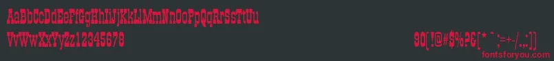 OldTowncndNormal Font – Red Fonts on Black Background