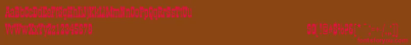 OldTowncndNormal Font – Red Fonts on Brown Background