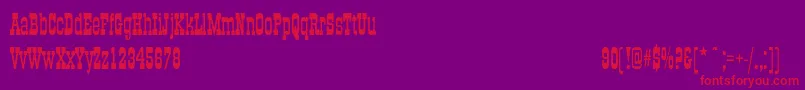 OldTowncndNormal Font – Red Fonts on Purple Background