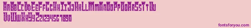 Newcastle Font – Purple Fonts on Pink Background