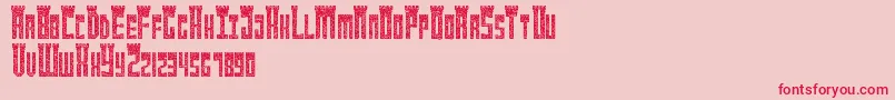 Newcastle Font – Red Fonts on Pink Background