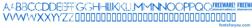 Nobby Font – Blue Fonts on White Background