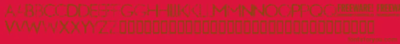 Nobby Font – Brown Fonts on Red Background