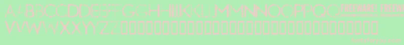 Nobby Font – Pink Fonts on Green Background