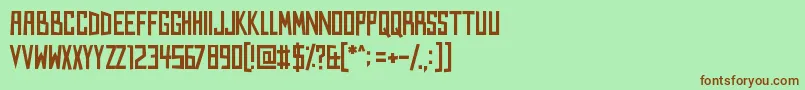 Kingsofkingslynn Font – Brown Fonts on Green Background