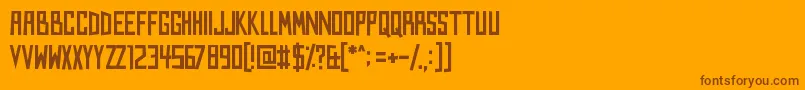 Kingsofkingslynn Font – Brown Fonts on Orange Background