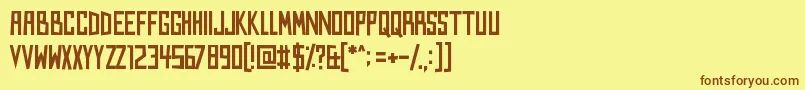 Kingsofkingslynn Font – Brown Fonts on Yellow Background