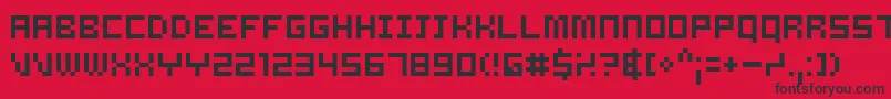 Samsrg ffy Font – Black Fonts on Red Background