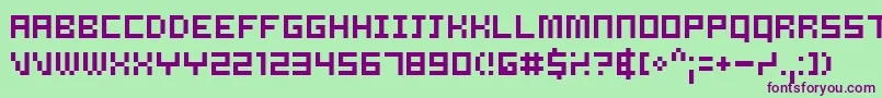 Шрифт Samsrg ffy – фиолетовые шрифты на зелёном фоне