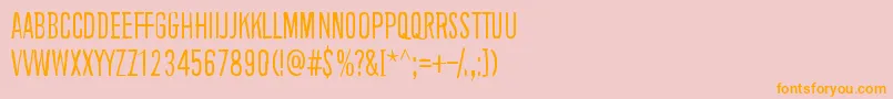 BackgroundNoise Font – Orange Fonts on Pink Background