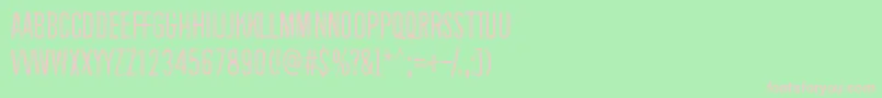 BackgroundNoise Font – Pink Fonts on Green Background