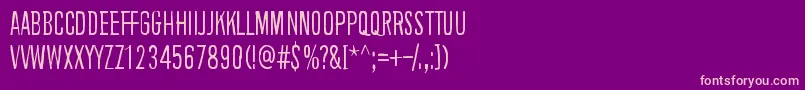 BackgroundNoise Font – Pink Fonts on Purple Background