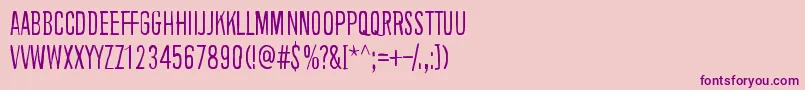 BackgroundNoise Font – Purple Fonts on Pink Background