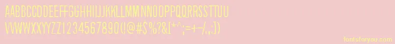 BackgroundNoise Font – Yellow Fonts on Pink Background