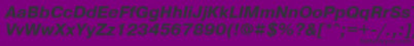 PragmaticawincttBolditalic Font – Black Fonts on Purple Background