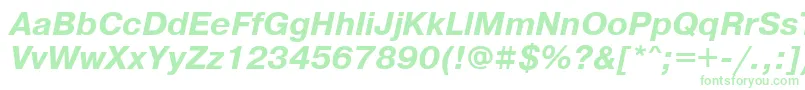 PragmaticawincttBolditalic Font – Green Fonts on White Background