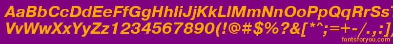 PragmaticawincttBolditalic Font – Orange Fonts on Purple Background