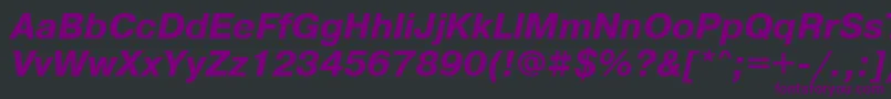 PragmaticawincttBolditalic Font – Purple Fonts on Black Background