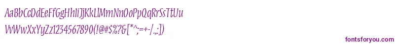 MezzstdLight Font – Purple Fonts on White Background