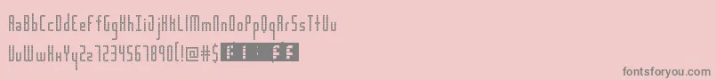 ScoreboardLed Font – Gray Fonts on Pink Background