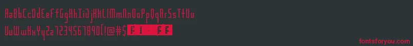 ScoreboardLed Font – Red Fonts on Black Background