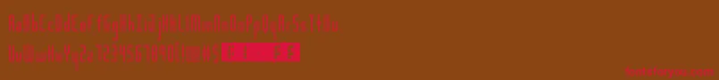 ScoreboardLed Font – Red Fonts on Brown Background